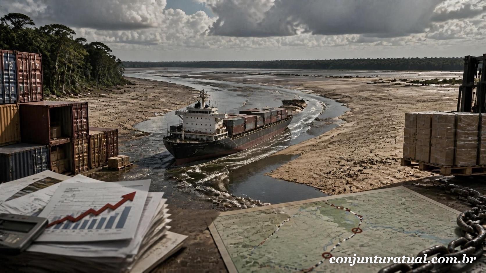 Seca extrema ameaça economia de Manaus e pode elevar custo do frete em até 147%