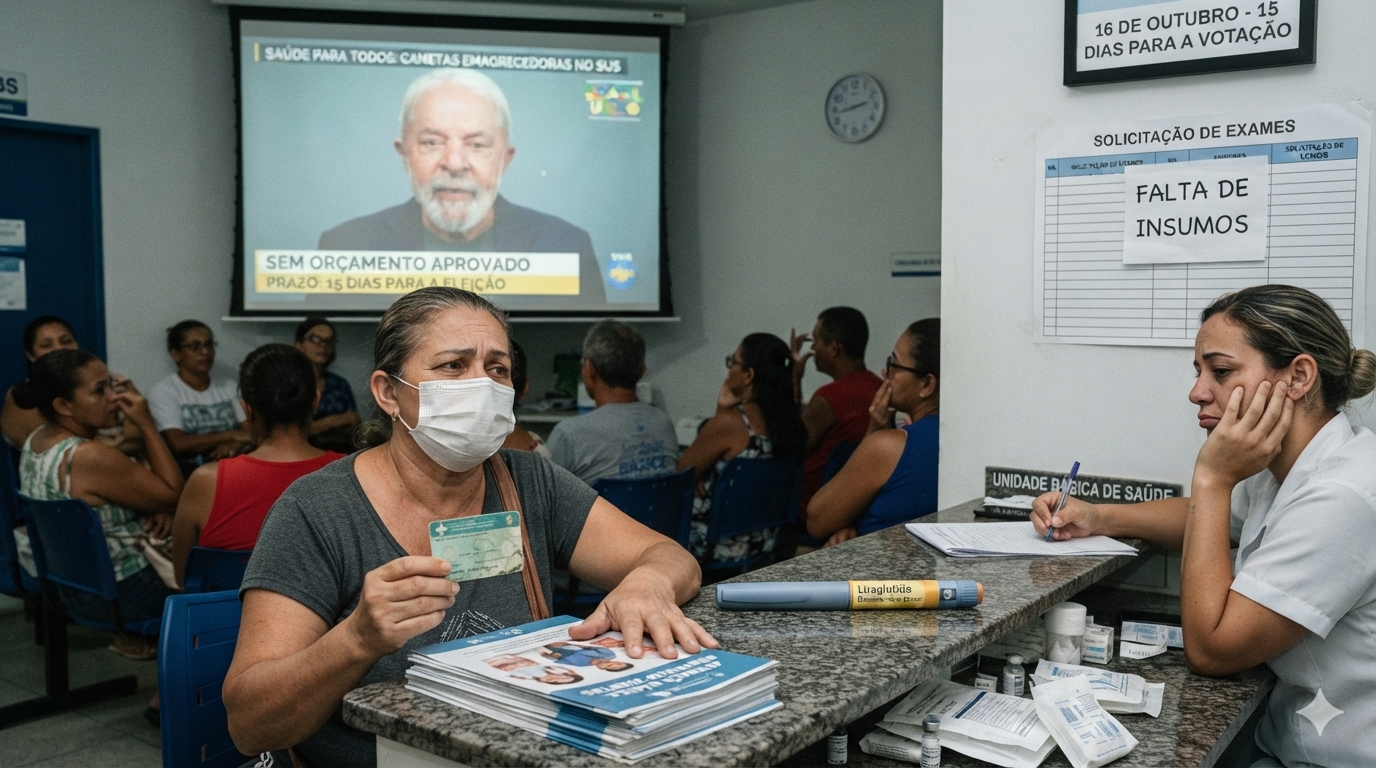 Lula promete "canetas emagrecedoras" no SUS a 15 dias da eleição mas ignora impacto bilionário
