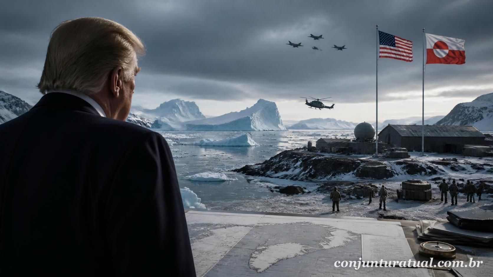 Trump sela acordo histórico para expandir presença militar dos EUA na Groenlândia