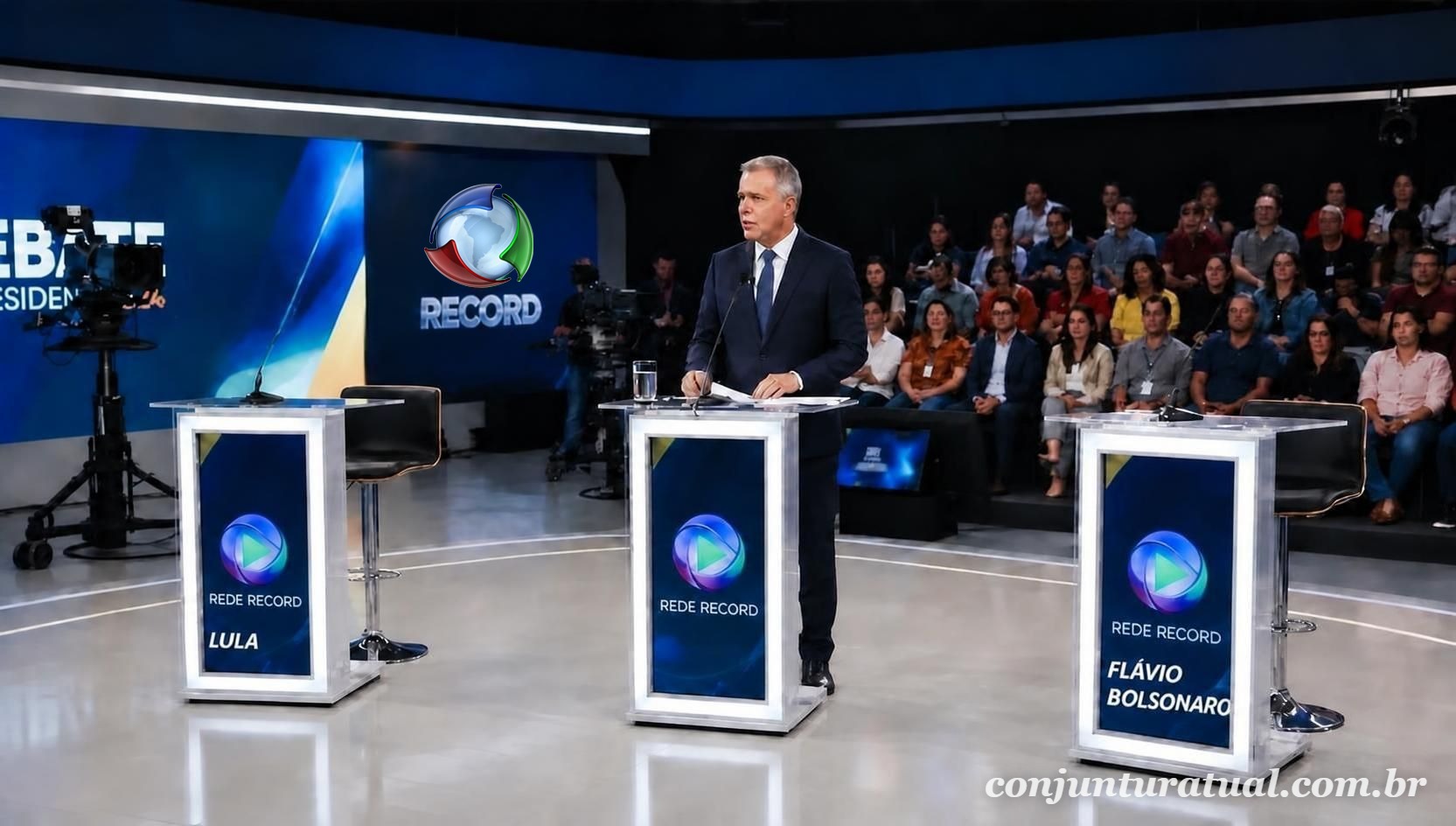 Ausência de Lula e Flávio leva ao cancelamento de debate na Record; clima pesa para Moraes