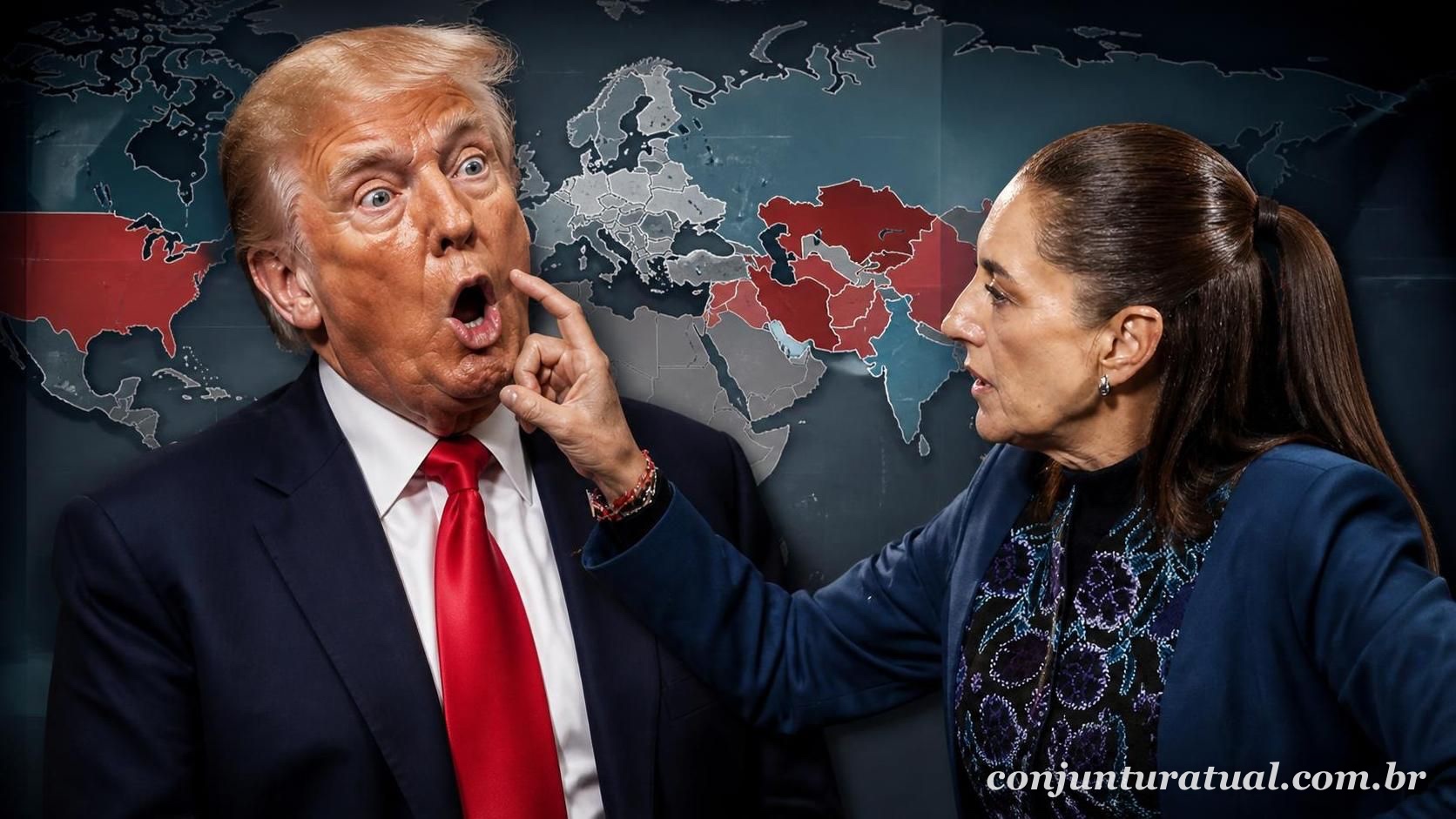 México provoca Trump e sai em defesa do governo Lula em coletiva oficial