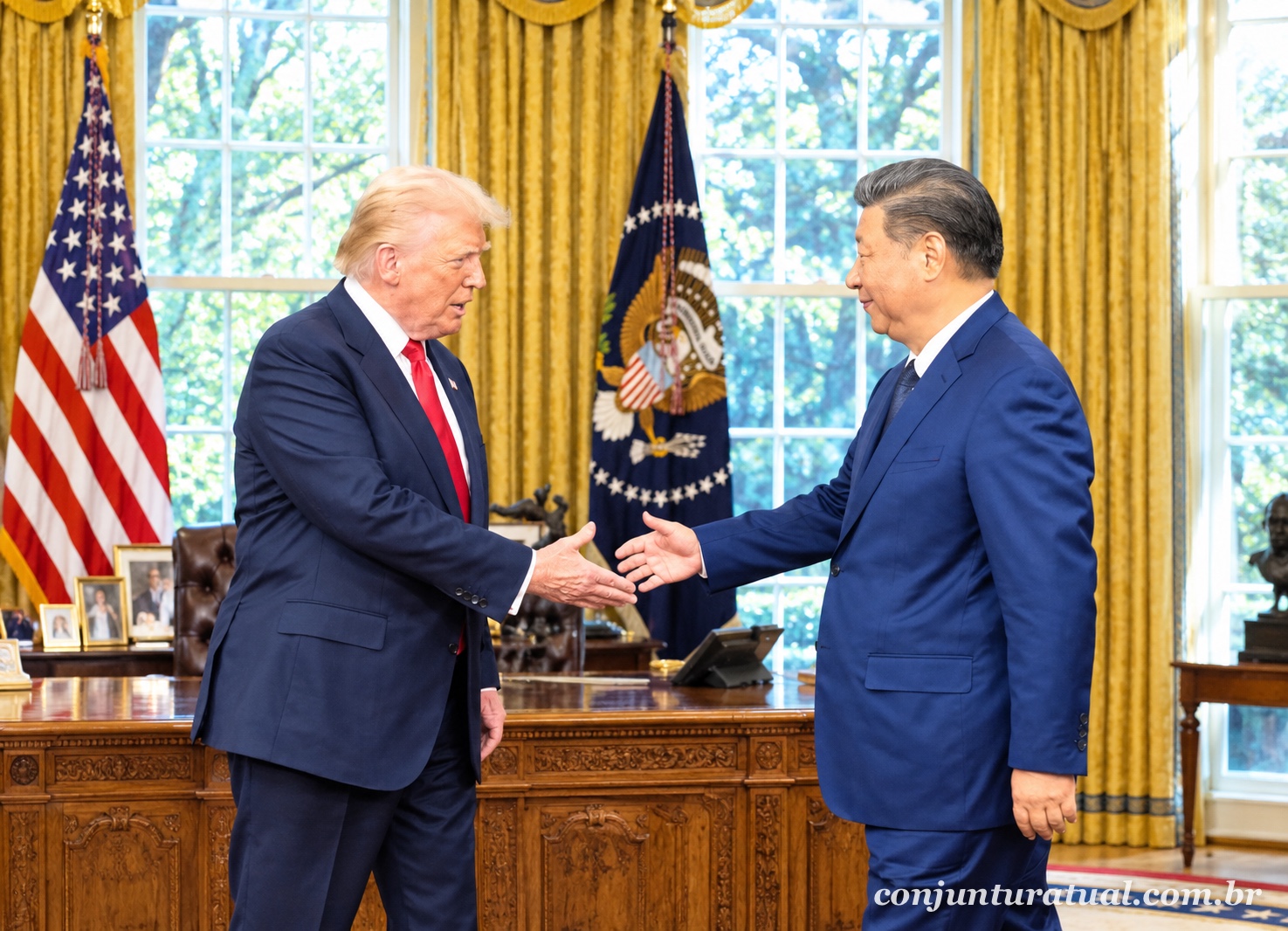 Xi Jinping e Trump buscam equilíbrio estratégico e discutem futuro da IA em Washington