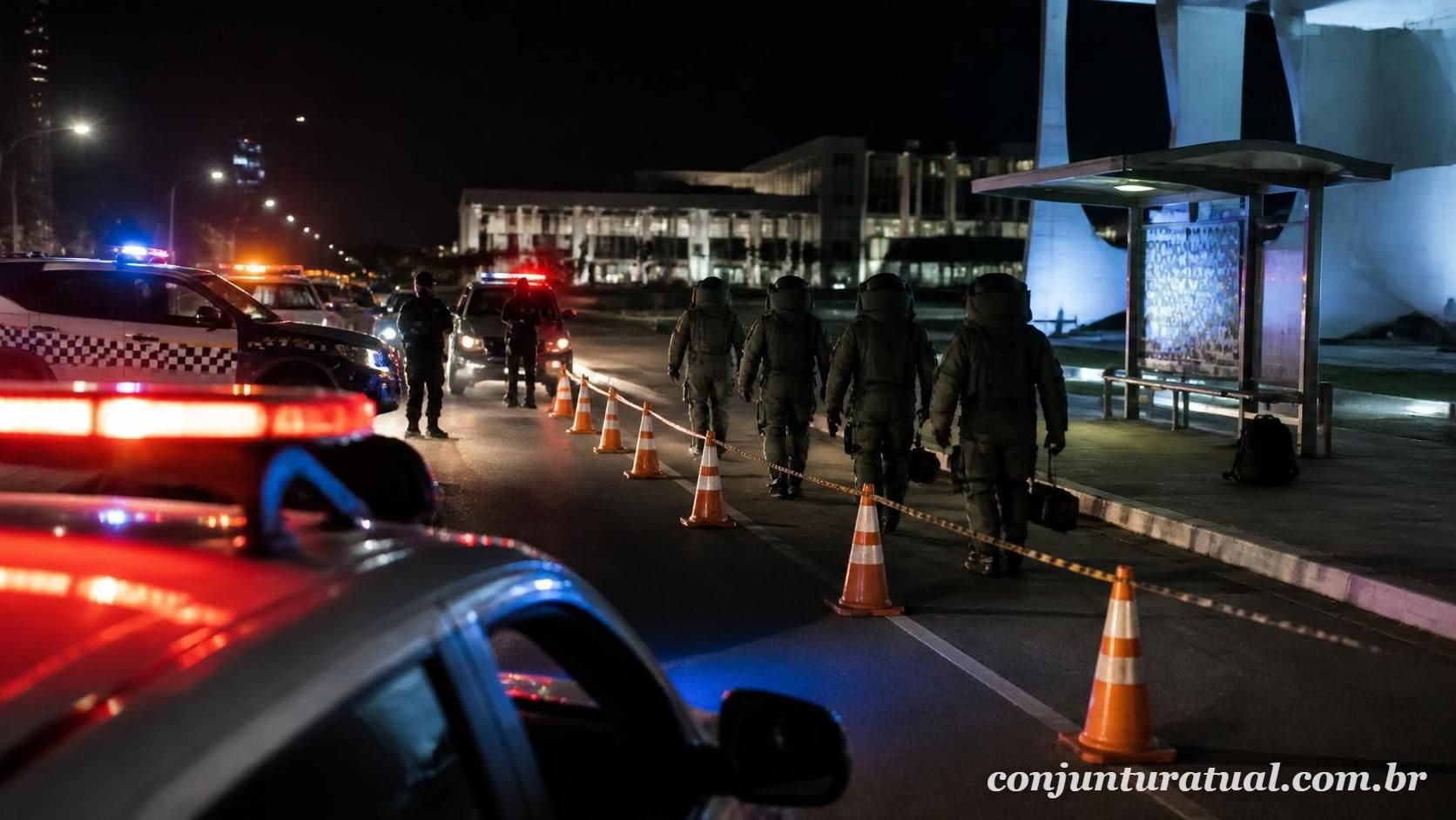 PM isola área do STF após suspeita de bomba e detém homem em Brasília