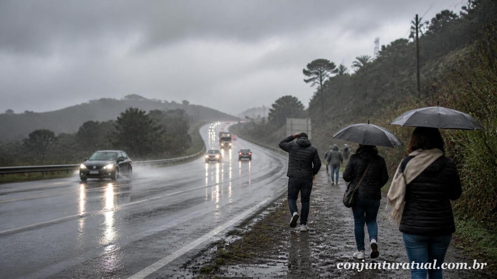 Frente fria avança pelo Brasil e provoca queda de temperatura em três regiõesneste sábado