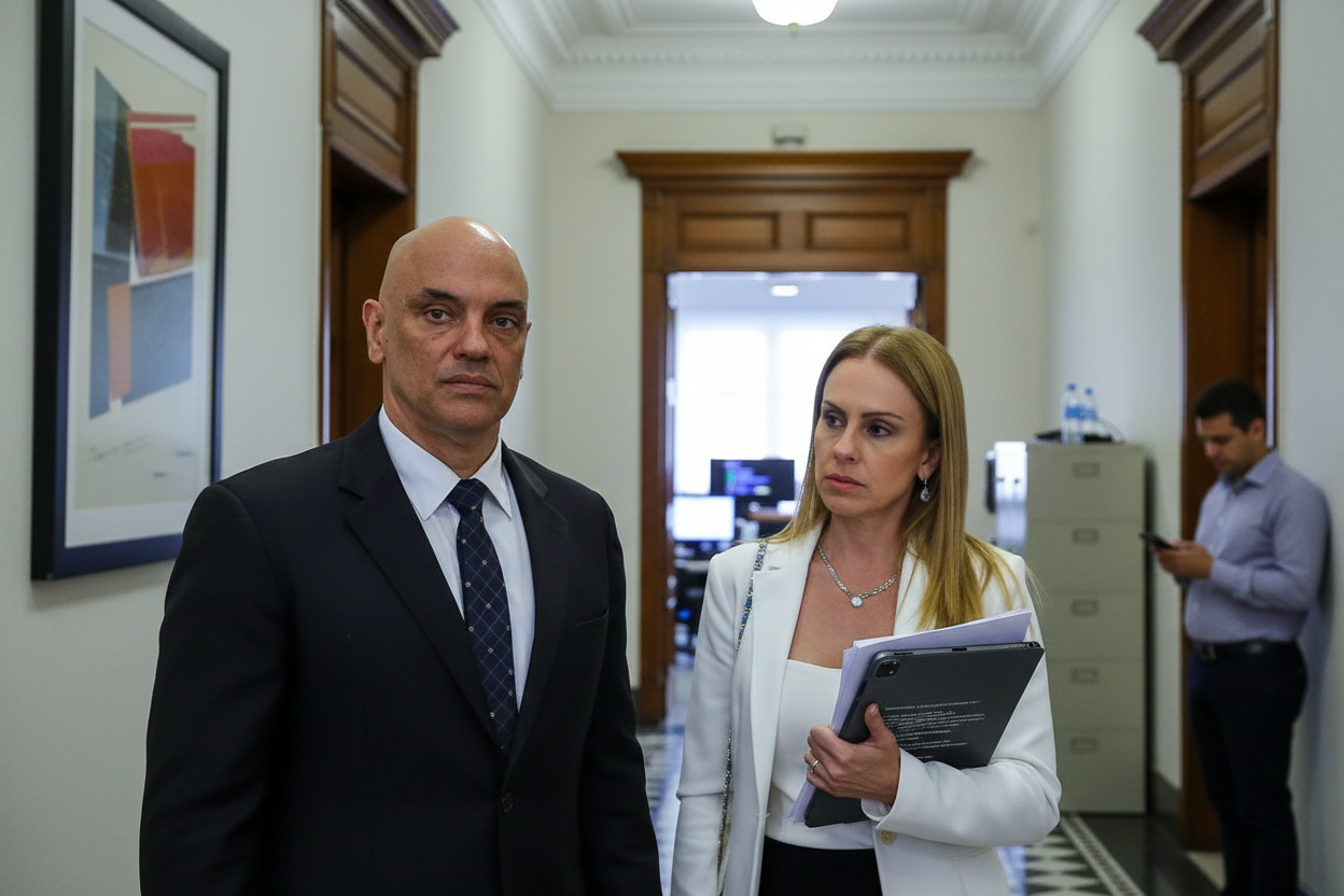 Metadados apontam que Alexandre de Moraes editou contrato milionário da banca da esposa